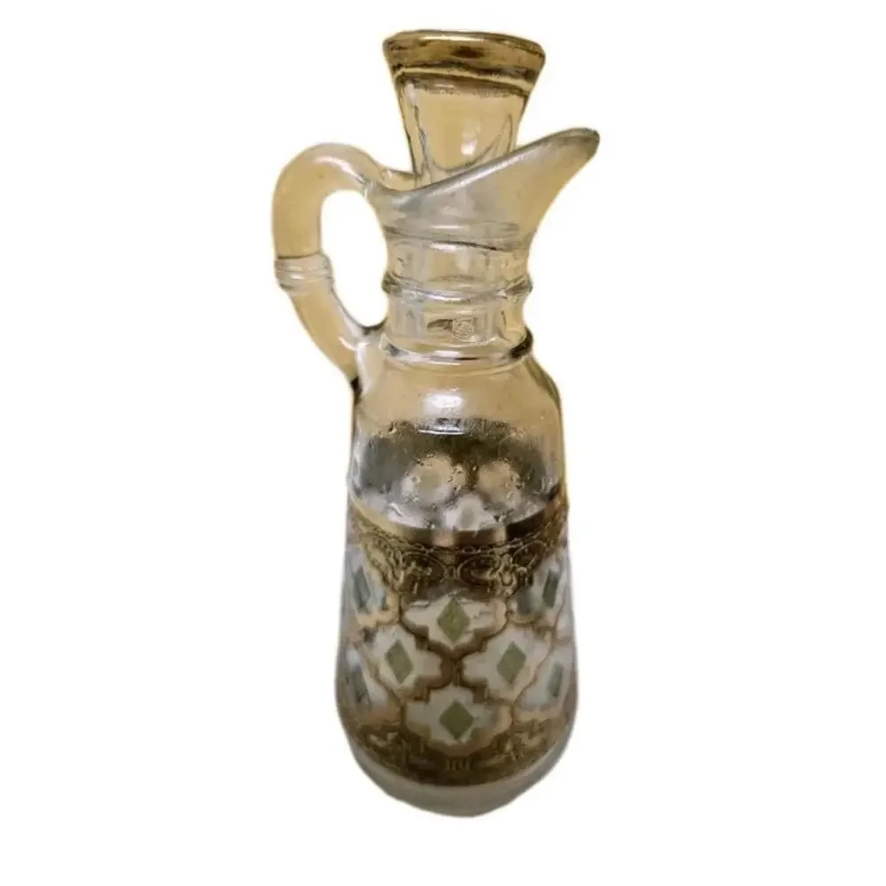 Georges Briard‎ Glass Decanter Vintage Gold Swirl Design